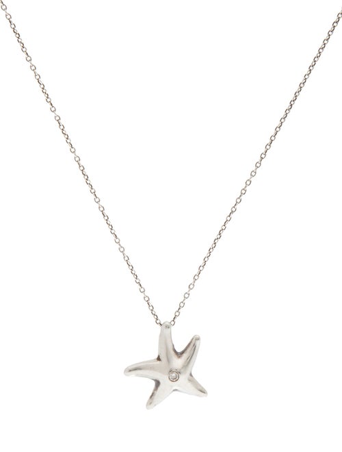 Tiffany & Co. Diamond Starfish Pendant Necklace