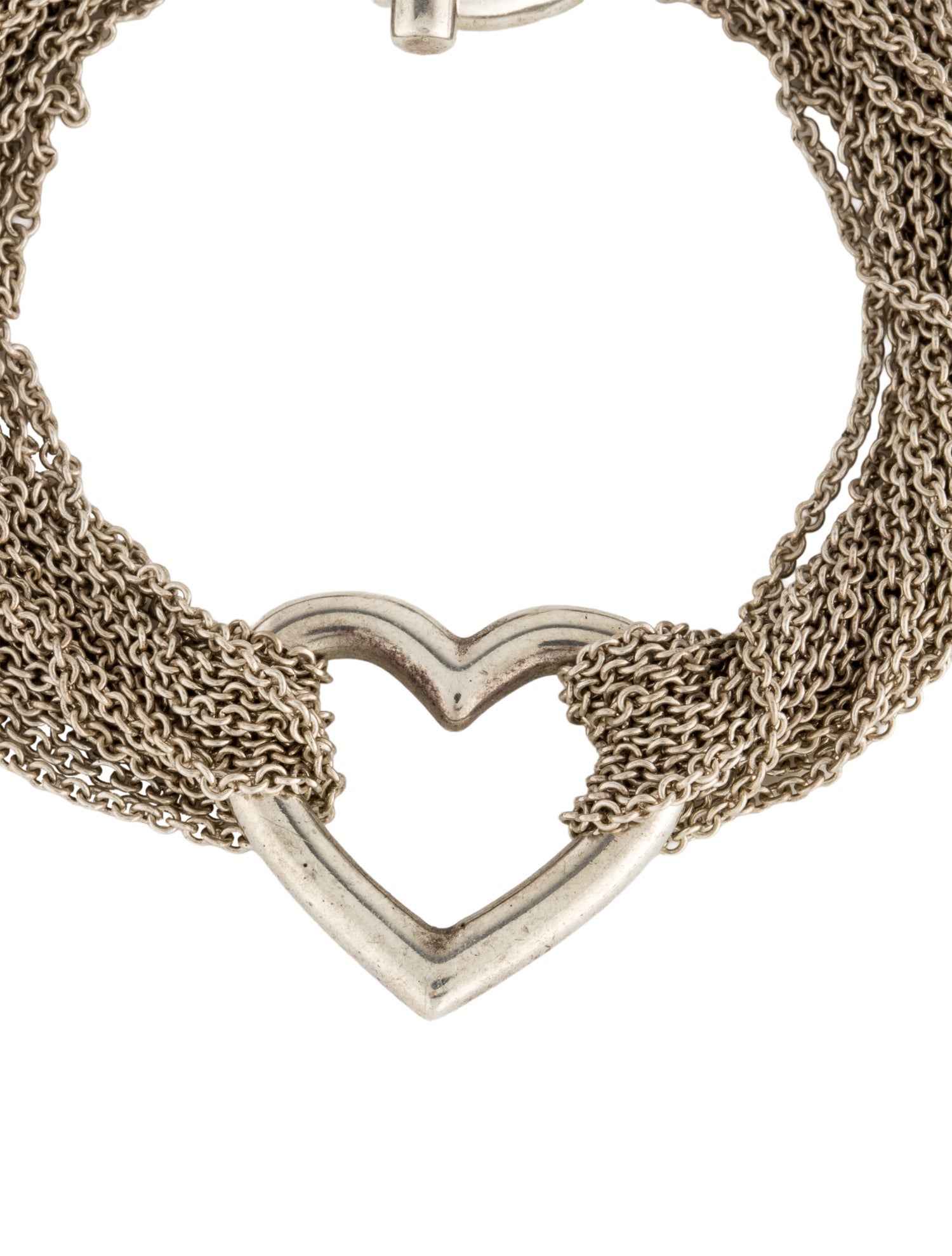 Tiffany & Co. Multistrand Heart Toggle Bracelet