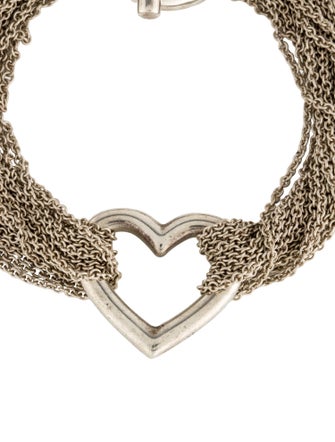 Tiffany & Co. Multistrand Heart Toggle Bracelet