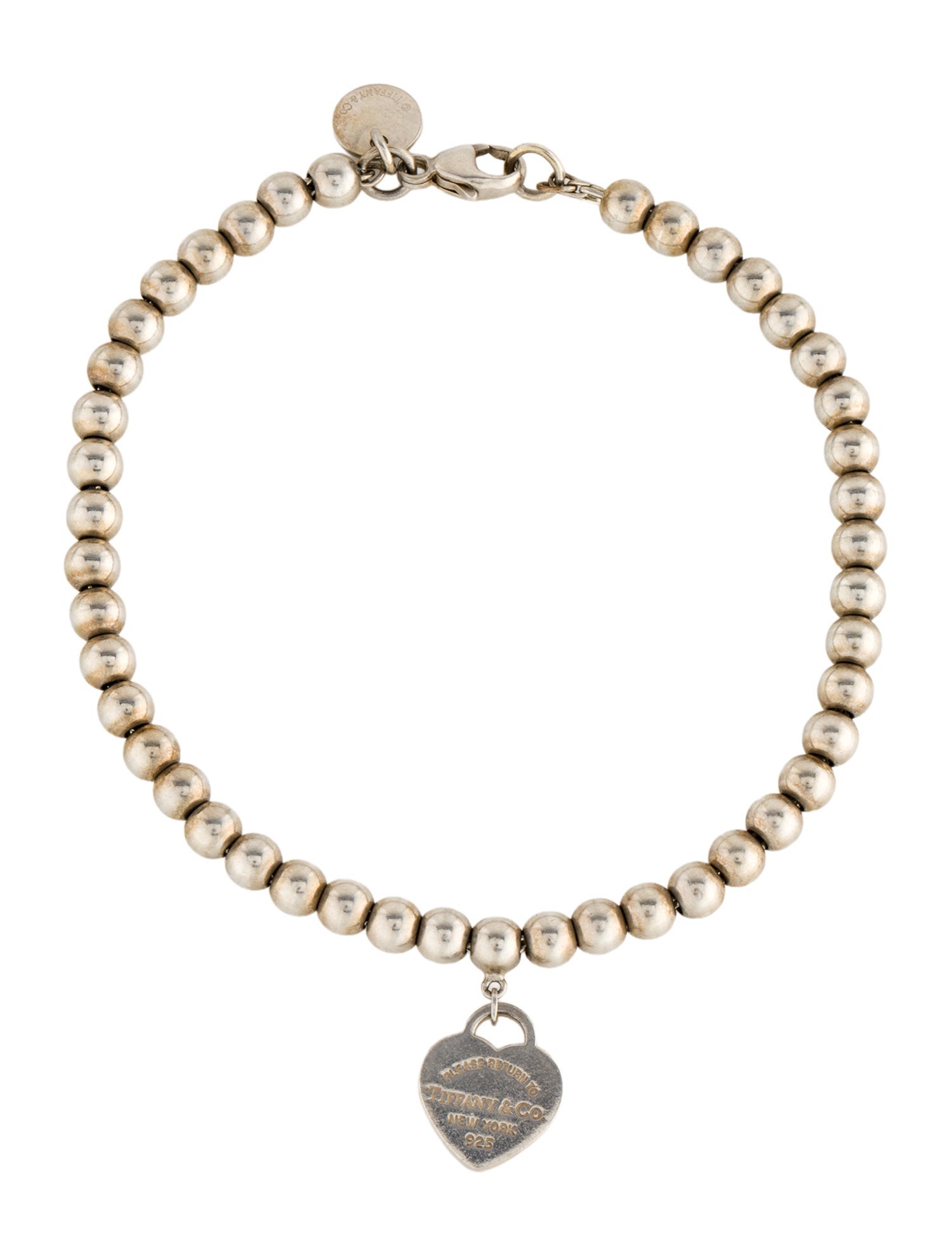 Tiffany & Co. Heart Tag Bead Bracelet