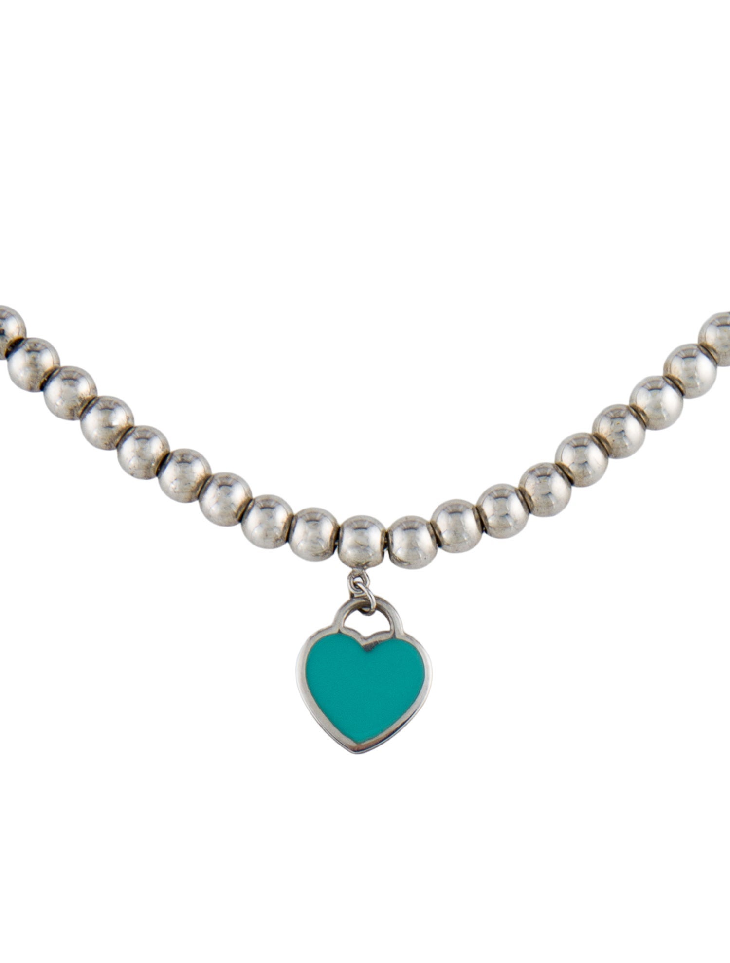 Tiffany & Co. Blue® Heart Tag Bead Necklace