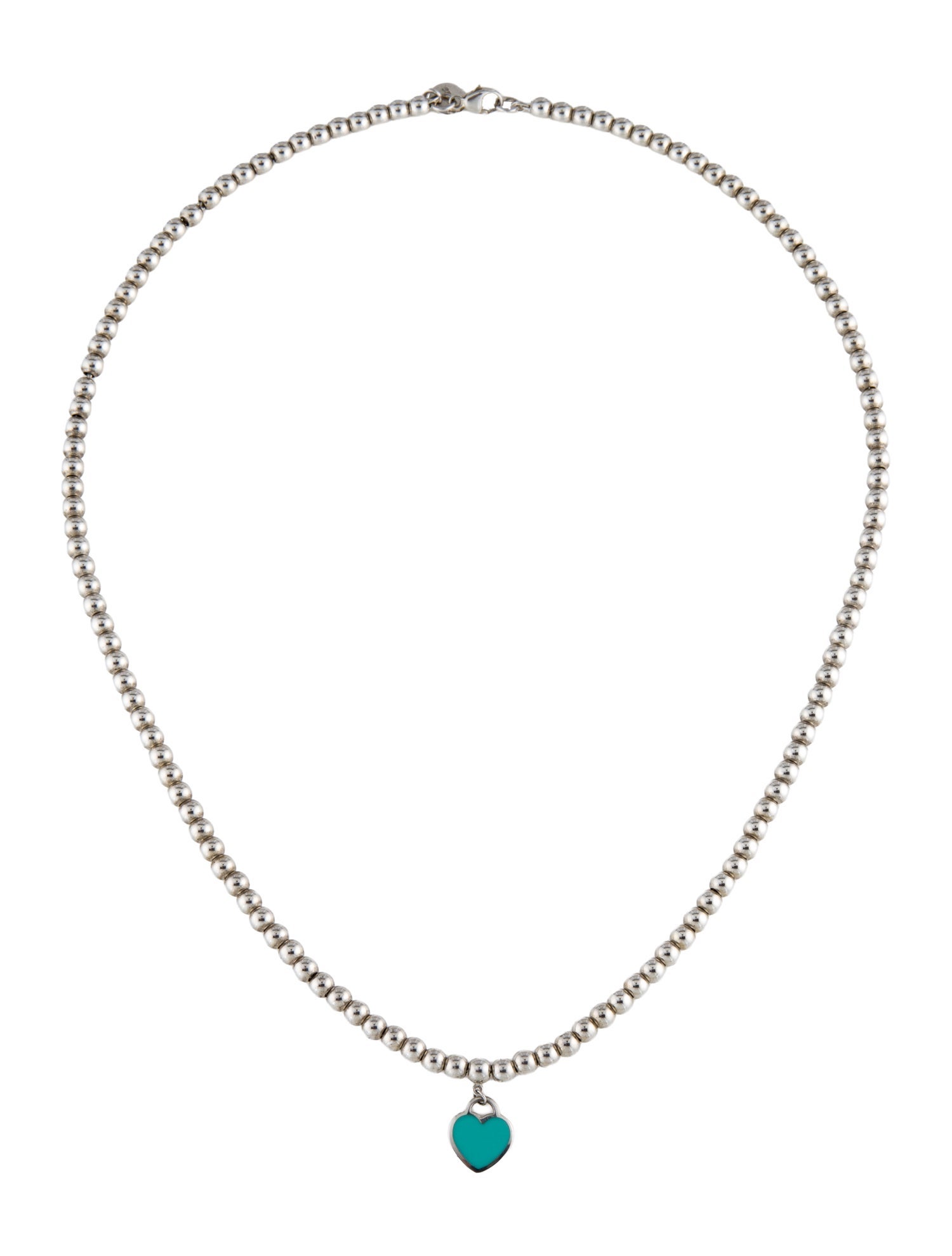 Tiffany & Co. Blue® Heart Tag Bead Necklace