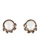 Tiffany & Co. Pearl Olive Leaf Stud Earrings