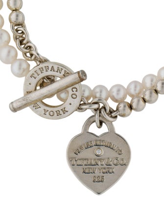 Tiffany & Co. Pearl & Diamond Wrap Bead Bracelet