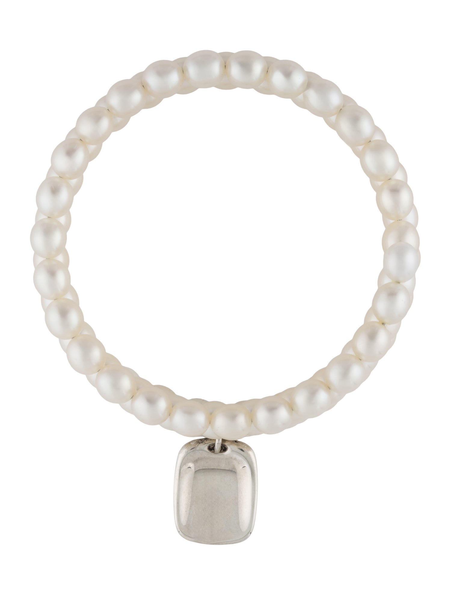 Tiffany & Co. Pearl Wrap Charm Bracelet
