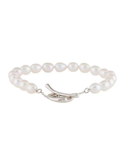 Tiffany & Co. Pearl Open Heart Bracelet