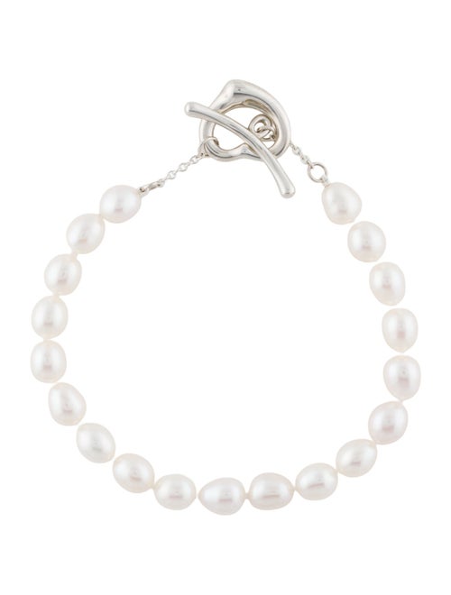Tiffany & Co. Pearl Open Heart Bracelet