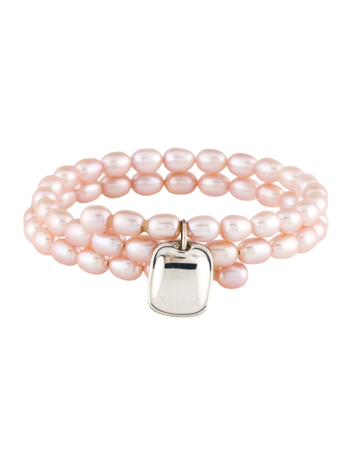 Tiffany & Co. Pearl Tag Wrap Bracelet