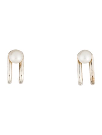 Tiffany & Co. Pearl Double Hinged Earrings