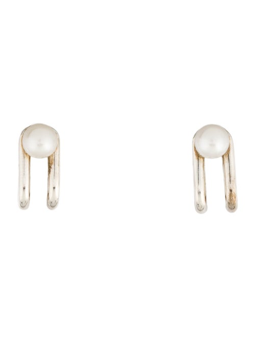 Tiffany & Co. Pearl Double Hinged Earrings