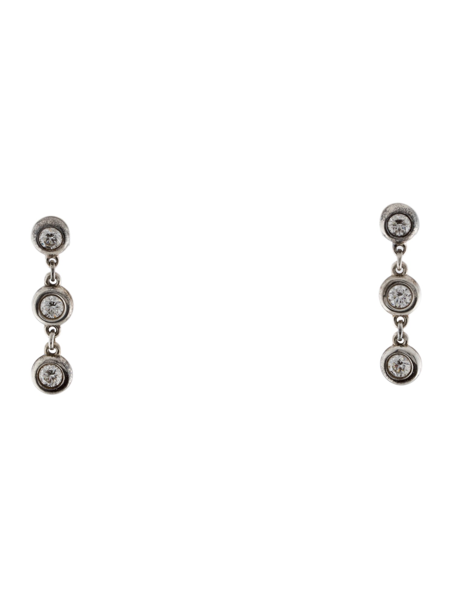 Tiffany & Co. Diamond By The Yard Drop Earrings