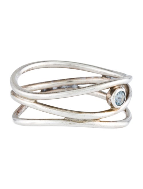 Tiffany & Co. Aquamarine Wave Three-Row Ring
