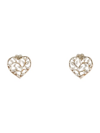 Tiffany & Co. Olive Leaf Heart Earrings