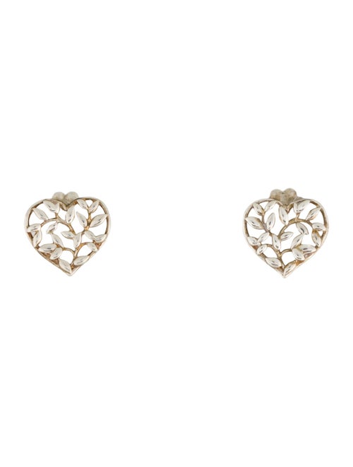 Tiffany & Co. Olive Leaf Heart Earrings