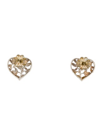 Tiffany & Co. Olive Leaf Heart Earrings