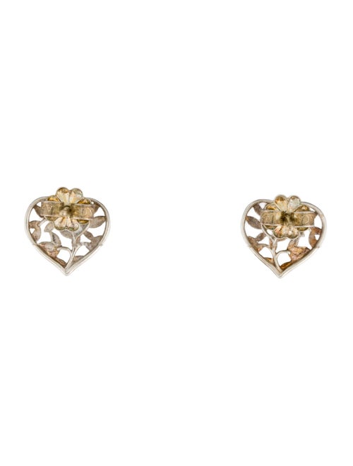 Tiffany & Co. Olive Leaf Heart Earrings
