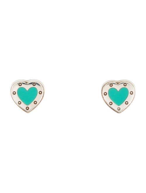 Tiffany & Co. Love Tiffany Blue® Enamel Heart Mini Earrings
