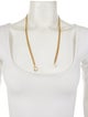 Tiffany & Co. 18K Pearl Open Heart Mesh Tie Necklace
