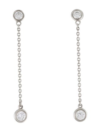 Tiffany & Co. Platinum Diamonds by the Yard Drop Earrings