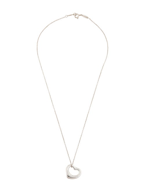Tiffany & Co. Open Heart Pendant Necklace