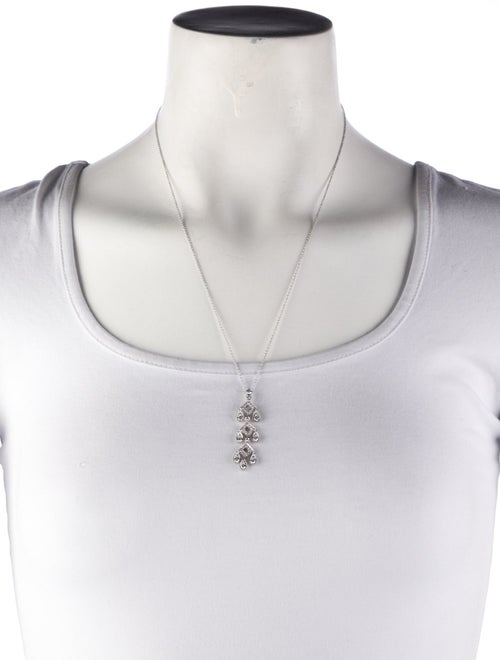 Tiffany & Co. Platinum Diamond Jazz Pagoda Pendant Necklace