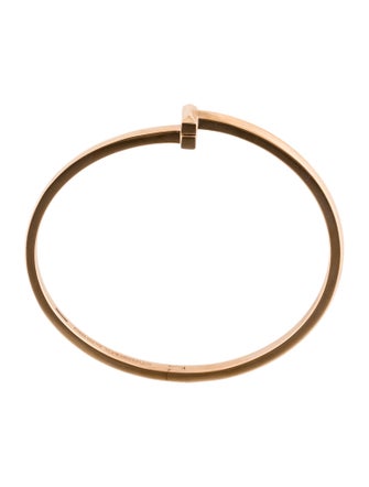Tiffany & Co. 18K T1 Narrow Hinged Bangle Bracelet