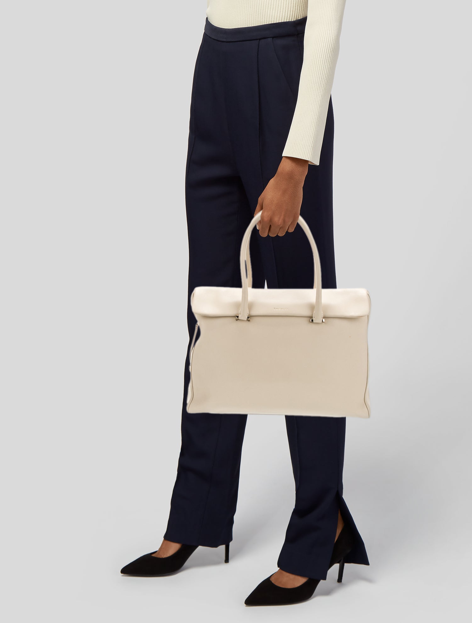 Tiffany & Co. Leather Top Handle Bag