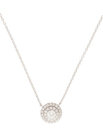 Tiffany & Co. Platinum Diamond Soleste Pendant Necklace
