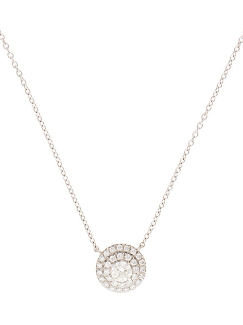 Tiffany & Co. Platinum Diamond Soleste Pendant Necklace