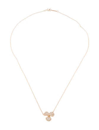 Tiffany & Co. 18K Diamond Paper Flowers Pendant Necklace
