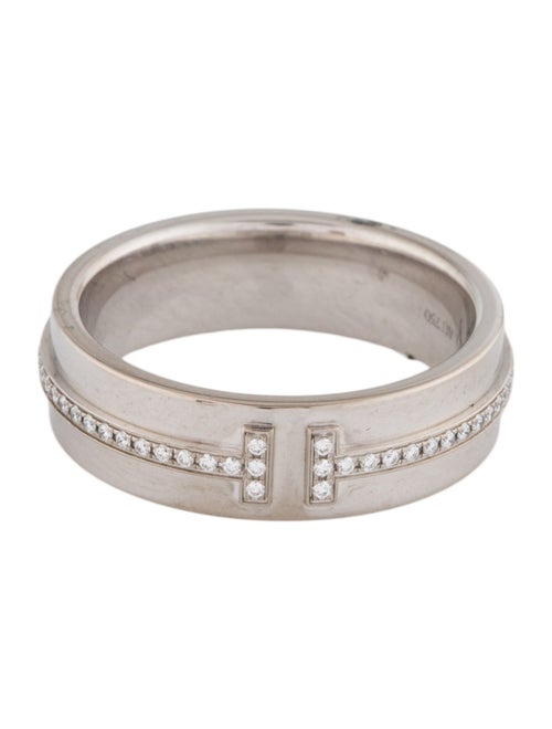 Tiffany & Co. 18K Diamond Tiffany T Narrow Ring