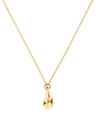 Tiffany & Co. 18K Teardrop Pendant Necklace