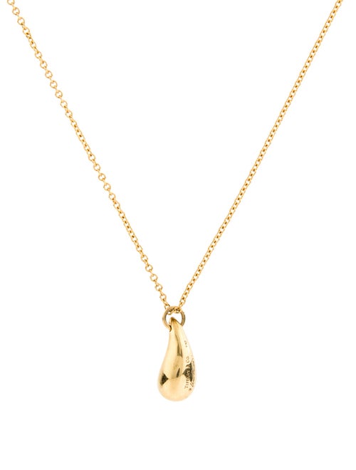 Tiffany & Co. 18K Teardrop Pendant Necklace