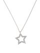 Tiffany & Co. Platinum Diamond Star Pendant Necklace