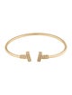 Tiffany & Co. 18K Diamond T Wire Cuff Bracelet