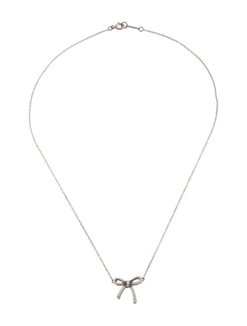 Tiffany & Co. Ribbon Bow Pendant Necklace