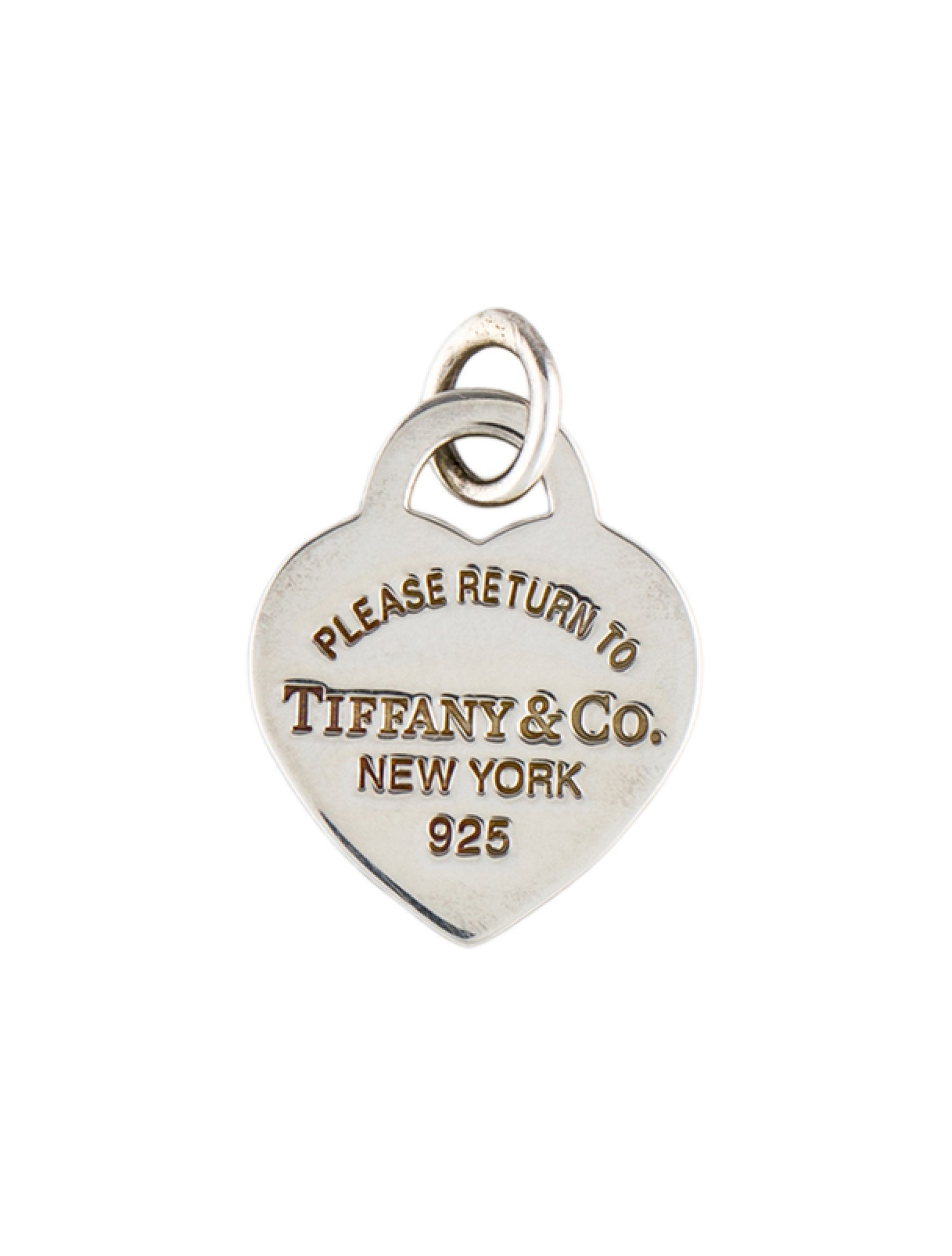 Tiffany & Co. Enamel Heart Tag Charm