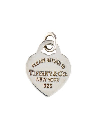 Tiffany & Co. Enamel Heart Tag Charm