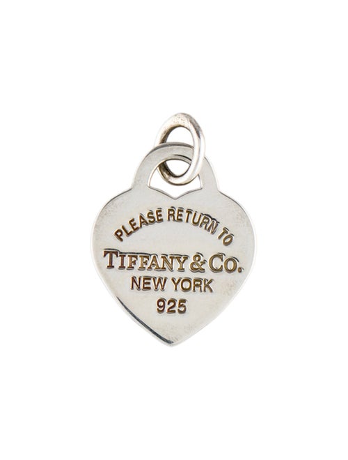 Tiffany & Co. Enamel Heart Tag Charm