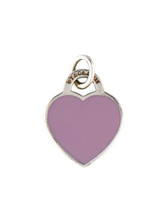 Tiffany & Co. Enamel Heart Tag Charm