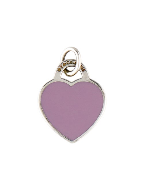 Tiffany & Co. Enamel Heart Tag Charm