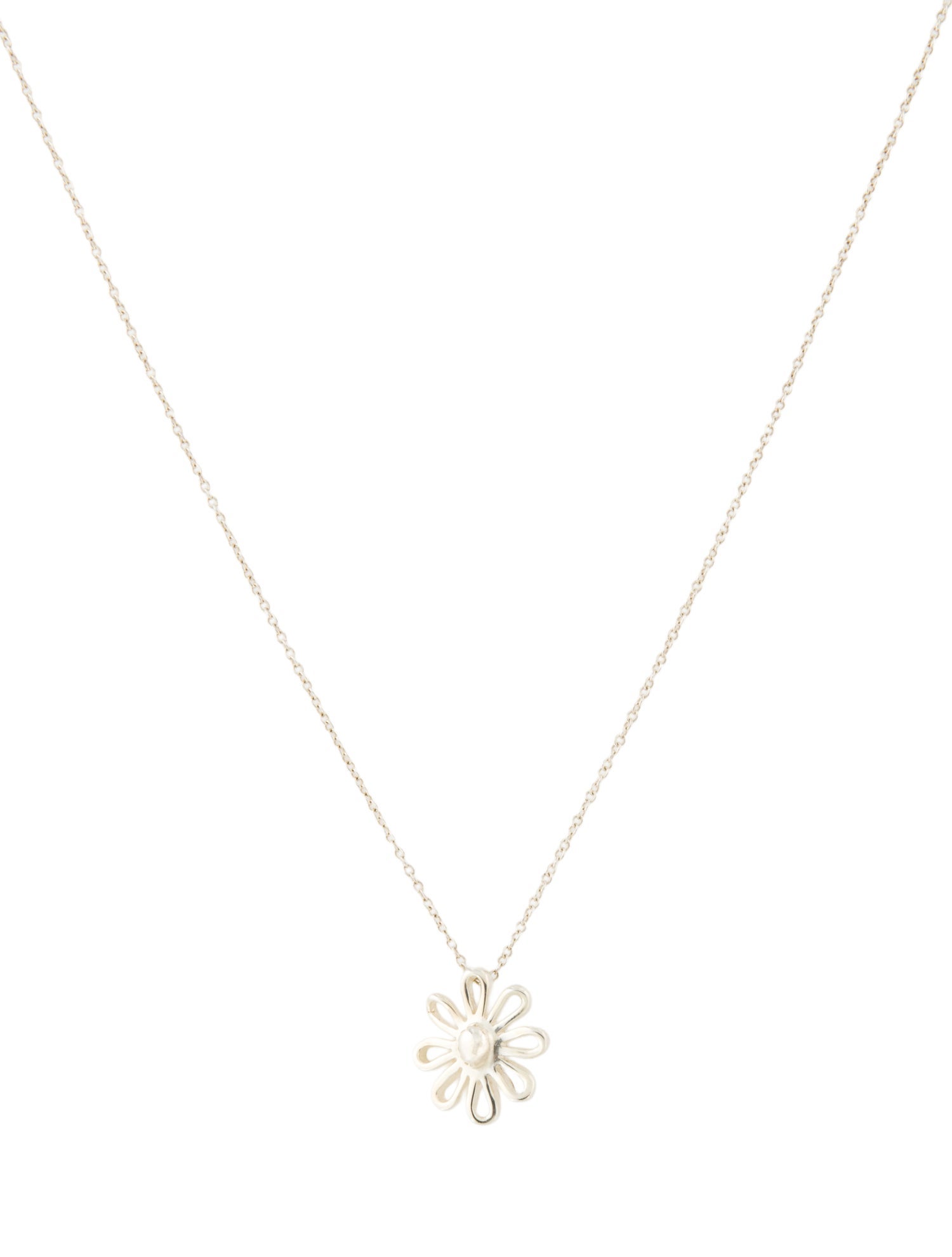Tiffany & Co. Daisy Flower Pendant Necklace
