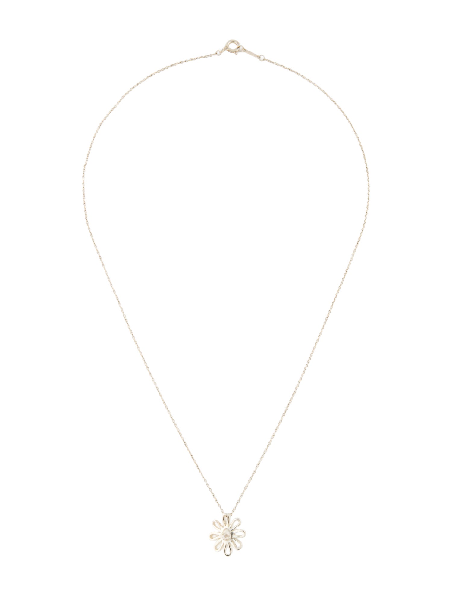 Tiffany & Co. Daisy Flower Pendant Necklace