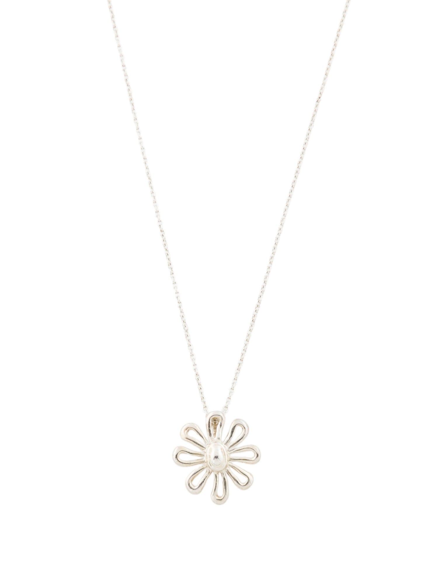 Tiffany & Co. Vintage Daisy Pendant Necklace