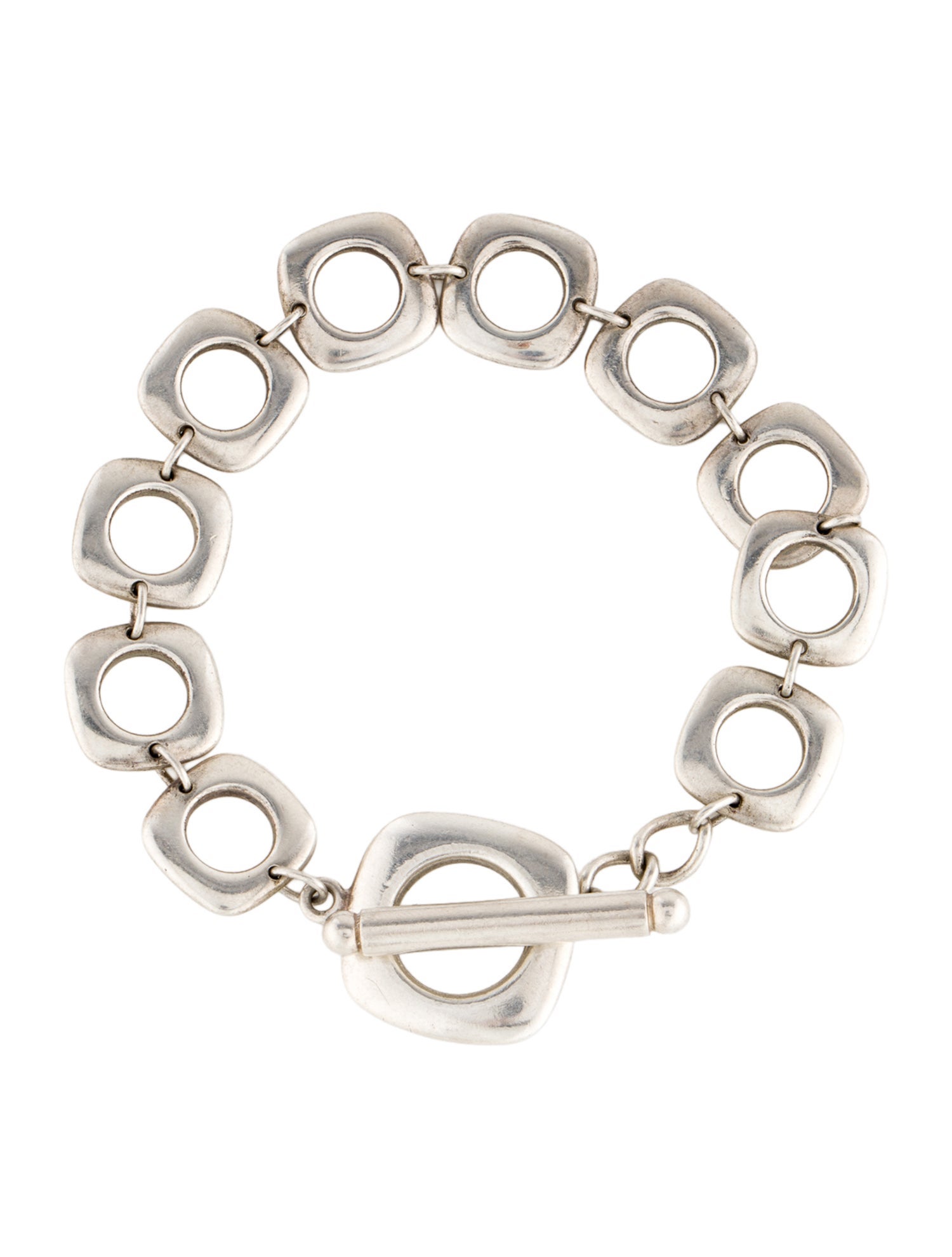 Tiffany & Co. Cushion Square Link Toggle Bracelet