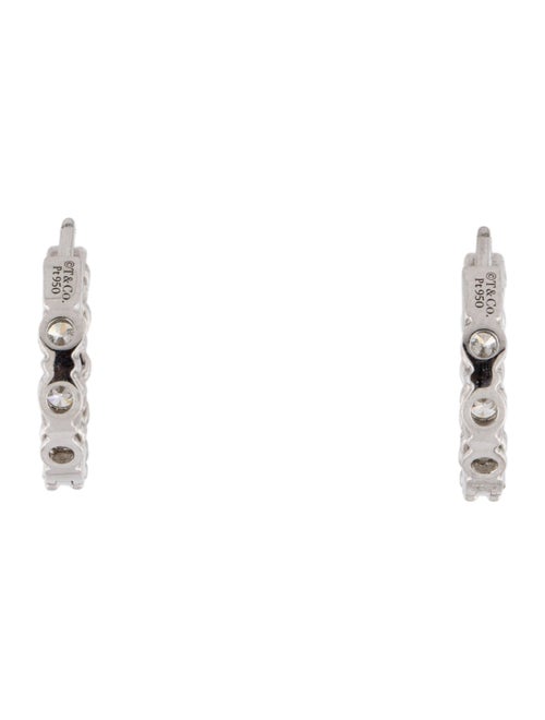 Tiffany & Co. Platinum Diamond Hoop Earrings