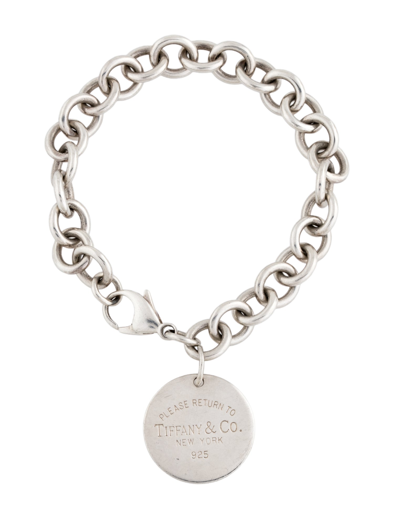 Tiffany & Co. Round Tag Charm Bracelet