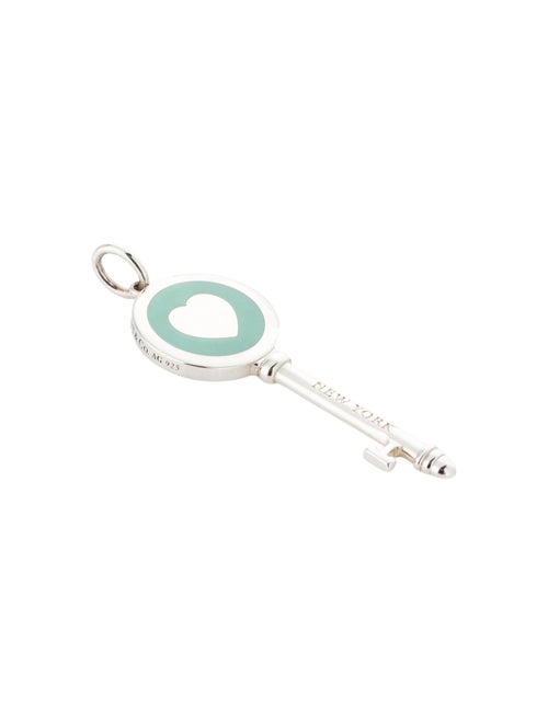Tiffany & Co. Enamel Heart Key Pendant