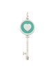 Tiffany & Co. Enamel Heart Key Pendant