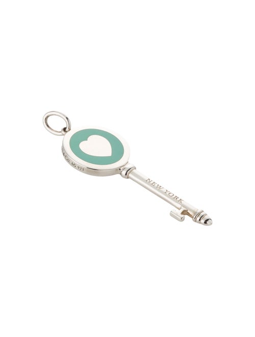 Tiffany & Co. Enamel Heart Key Pendant